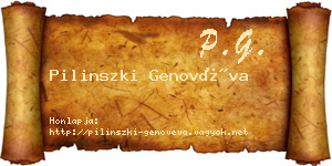 Pilinszki Genovéva névjegykártya
